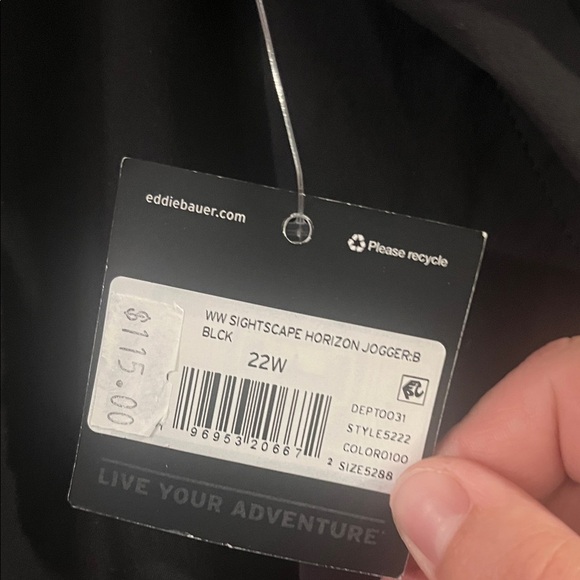 Eddie Bauer Women's Black Joggers Size 22W - Picture 2 of 6